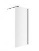 EXCELLENT Vidoq walk-in ścianka prysznicowa prosta 90x200 cm, powłoka Clean Control, czarny mat KAEX.1506.900.LP.BL